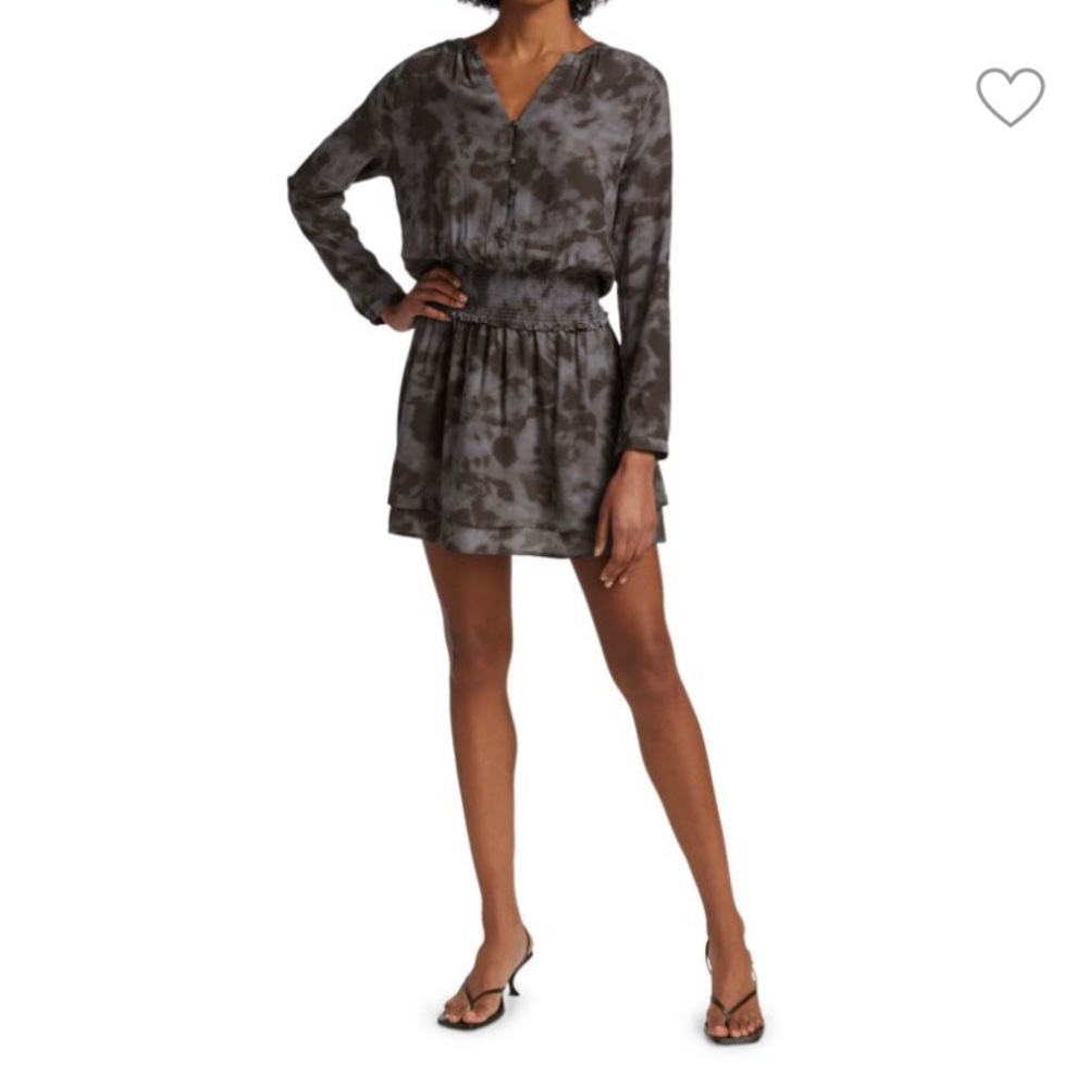 Rails Green and Black Mini Dress
